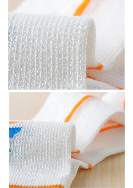 5 Çift Basketbol Desenli Okul & Gündelik Çocuk Soket Çorabı fırsatları