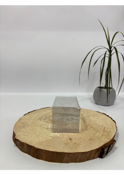 6X6X8 Şeffaf Asetat Kutu [100 Adet Demonte ]