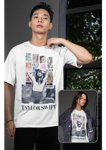 Taylor Swift Yazılı T-Shirt Unisex Oversize The Eras Tour Baskılı Tshirt