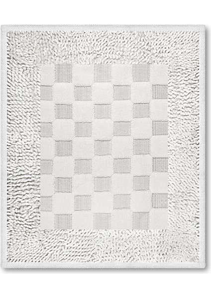 Bukle Puantiye Doğal Pamuklu 2'li Banyo Paspas Seti 60X100+50X60 cm - Ekru fiyatları