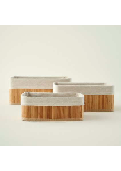 Bres Bambu Düzenleyici Kutu Naturel (37x26x15 cm) indirimleri