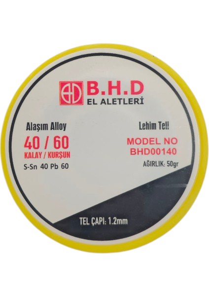 B.h.d BHD0014 50GR 1.2mm Lehim Teli modelleri