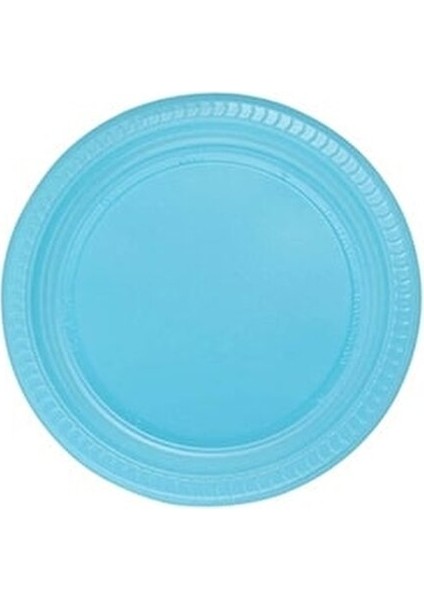 Mavi Tabak Plastik 25 Kişilik Plastik Tabak Kullan At Tabak