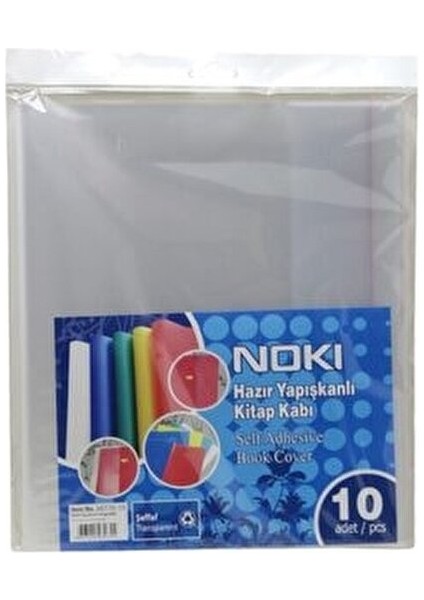 Kitap Kabı 10 Adet Şeffaf Yapışkanlı Tasarım ile Kitaplarınızı Koruyun