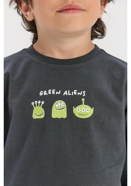 Bg Store Erkek Çocuk Antrasit Tshirt modelleri