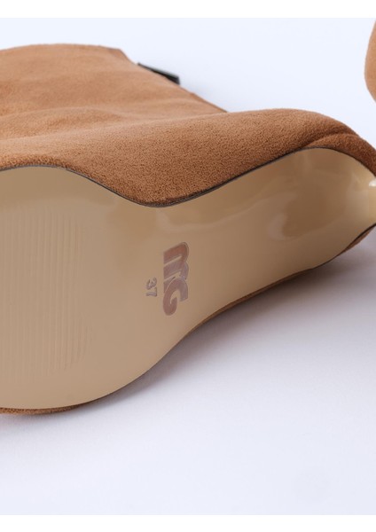 Sheena Taba Renk Ince Topuklu Kadın Bot fırsatları