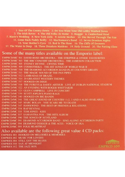 The Irish Rover- 20 Classics From The Emerald Isle – Cd- 1996