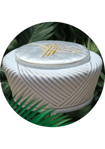 Tuğra Işlemeli Sarık,yumuşak Sarık,namaz Sarığı,lüks Imam Sarığı,cübbe,takke,imam Cübbesi (S204)