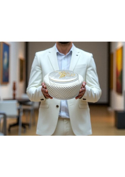 Tuğra Işlemeli Sarık,yumuşak Sarık,namaz Sarığı,lüks Imam Sarığı,cübbe,takke,imam Cübbesi (S204) fiyatları