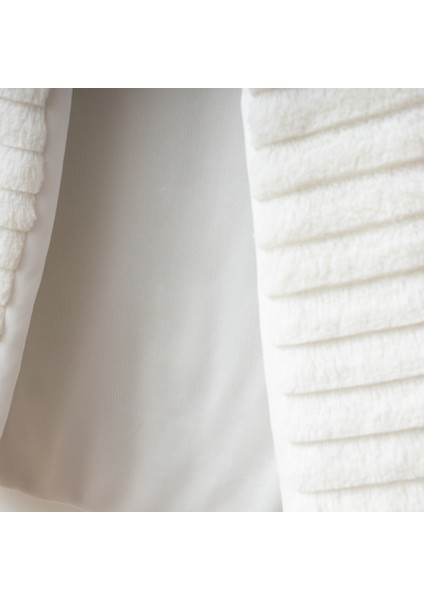 Kız Çocuk Çizgili Peluş Yelek modelleri