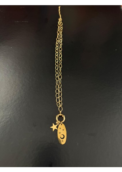 Çelik Büyük Zincir Ay Yıldız Kolye fiyatları