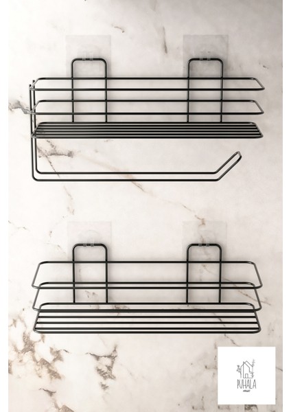 2 Katlı Yapışkanlı Baharat Rafı, Paslanmaz Metal Yapışkanlı Baharatlık fırsatları