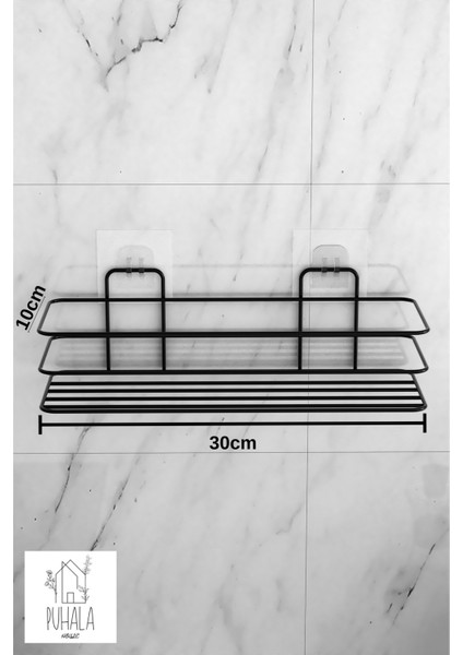 2 Katlı Yapışkanlı Baharat Rafı, Paslanmaz Metal Yapışkanlı Baharatlık indirimleri