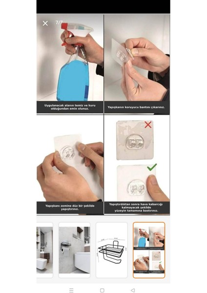 2 Katlı Yapışkanlı Baharat Rafı, Paslanmaz Metal Yapışkanlı Baharatlık