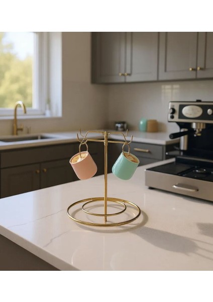 Gold Kare Fincan Standı 6 Askılı fiyatları