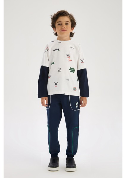 Bg Store Erkek Çocuk Desenli Tshirt