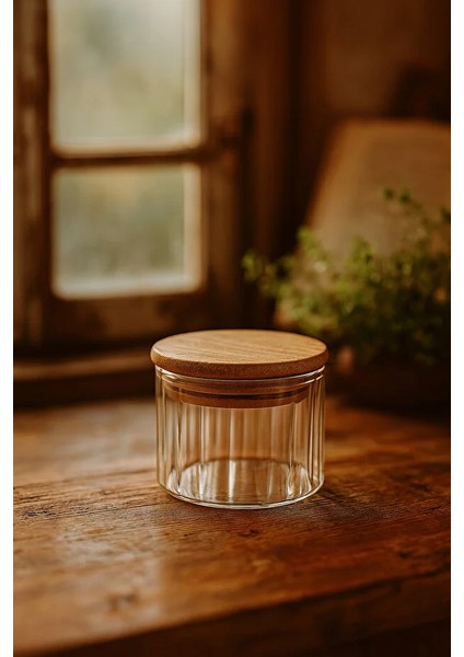 3’lü Çizgili Cam Baharatlık Seti – Hava Geçirmez Bambu Vakum Kapaklı Kavanoz Seti 365 ml fiyatları