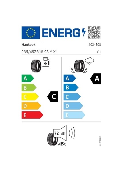 235/45 R18 98Y Xl Ventus S1 Evo3 K127 Yaz Lastiği 2025