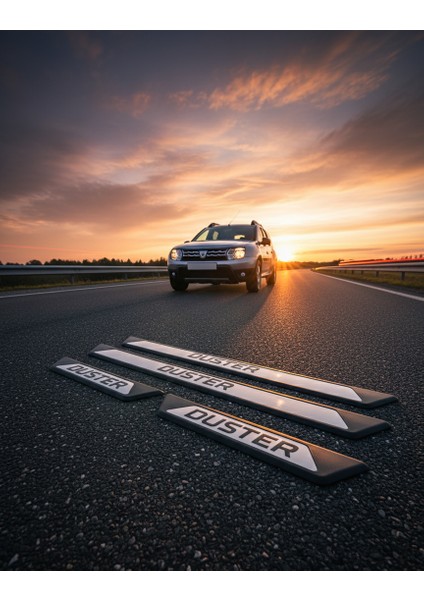 Dacia Duster 2 Krom Kapı Eşik Koruması Sport 2018 Üzeri 4 Parça