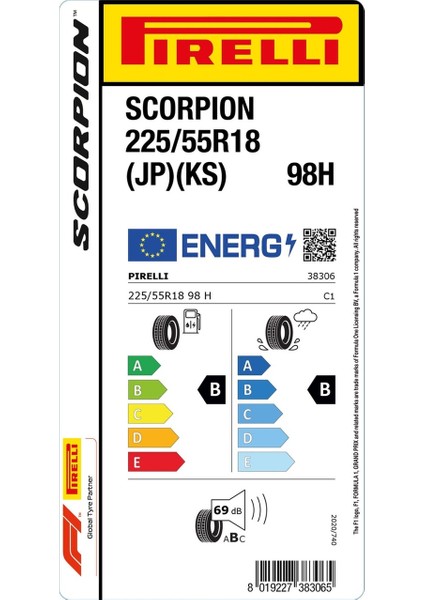 225/55 R18 98H (Jp)(Ks) Scorpion Yaz Lastiği 2024 2024 fırsatları