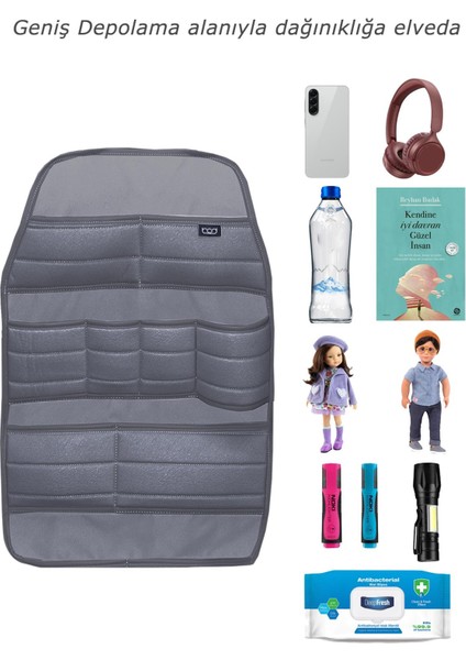 Ecolux Serisi Taytüyü Araba Oto Koltuk Arkası Eşya Düzenleyici Araç Içi Organizer Füme fiyatları