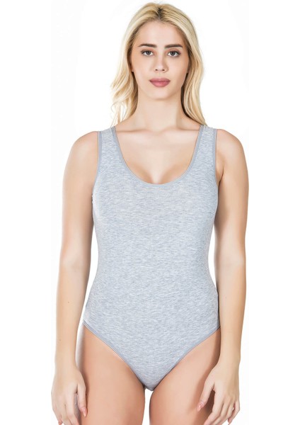 Kalın Askılı Çıtçıtlı Kadın Body 315