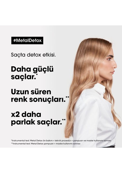 Serie Expert Metal Detox Arındırıcı Şampuan 300 ml – Glicoamine ve Ionene İçeren, İşlem Görmüş Saçlar İçin fırsatları