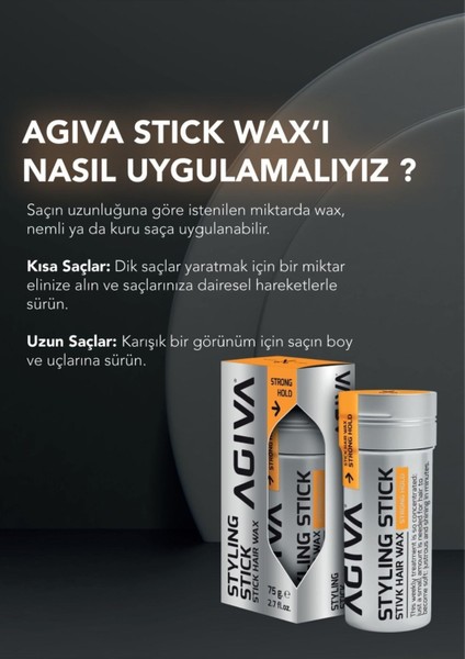 Styling Stick Saç Şekillendirici Wax 75 g – Güçlü Tutuş ve Elektriklenme Kontrolü, Her Saç Tipine Uygun indirimleri