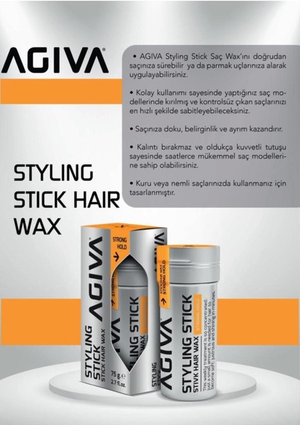 Styling Stick Saç Şekillendirici Wax 75 g – Güçlü Tutuş ve Elektriklenme Kontrolü, Her Saç Tipine Uygun modelleri
