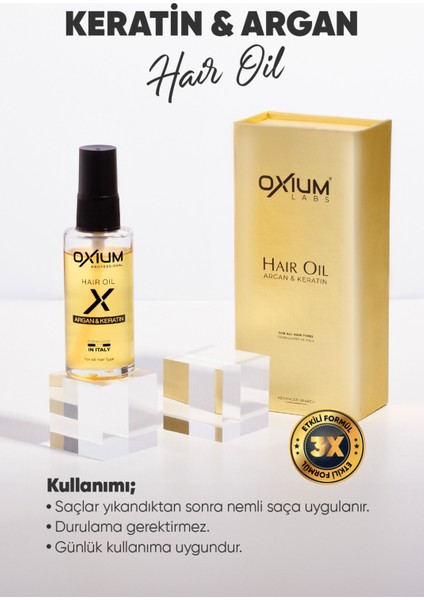 Yoğun Argan ve Keratinli Saç Bakım Yağı – Kırık Uç Onarıcı, Yenileyici Etki, Günlük Kullanıma Uygun 50 ml indirimleri