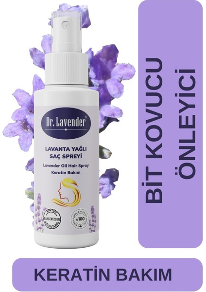 Lavanta Yağı ve Suyu ile Zenginleştirilmiş Keratinli Saç Spreyi 100 ml – Bit Önleyici, Doğal ve Günlük Kullanıma Uygun modelleri