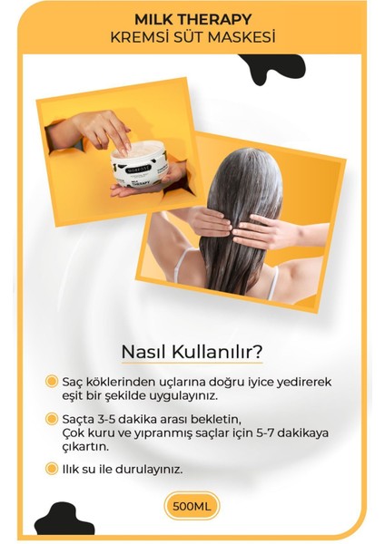 Süt Proteini ve 12 Aminoasitli Onarıcı Saç Maskesi 250 ml – Kuru, Kırılgan Saçlar İçin Yoğun Nem Bakımı fırsatları