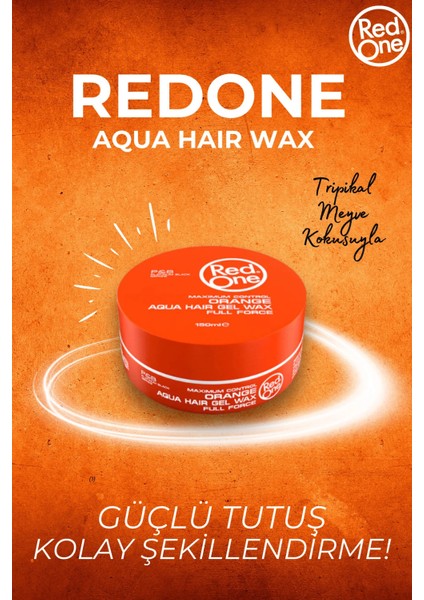 Aqua Wax Turuncu Saç Şekillendirici Jel 150 ml – Su Bazlı, Günlük Kullanıma Uygun, Maksimum Kontrol ve Kalıcı Şekil modelleri