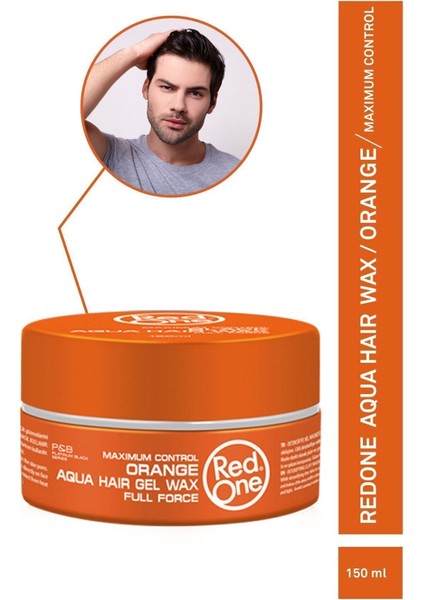 Aqua Wax Turuncu Saç Şekillendirici Jel 150 ml – Su Bazlı, Günlük Kullanıma Uygun, Maksimum Kontrol ve Kalıcı Şekil fırsatları
