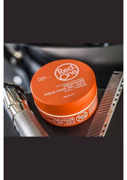 Aqua Wax Turuncu Saç Şekillendirici Jel 150 ml – Su Bazlı, Günlük Kullanıma Uygun, Maksimum Kontrol ve Kalıcı Şekil