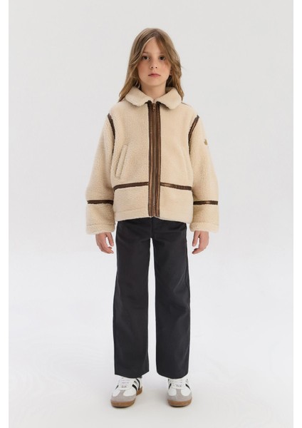 Bg Store Kız Çocuk Ekru Mont