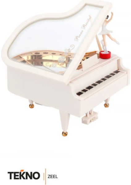 Piyano Şeklinde Balerini Dans Eden Beyaz Müzik Kutusu Doğum Günü Hediyesi fiyatları