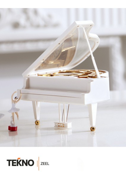 Piyano Şeklinde Balerini Dans Eden Beyaz Müzik Kutusu Doğum Günü Hediyesi fırsatları
