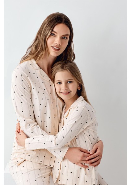 Kız Çocuk Gömlek Pijama Krem fiyatları