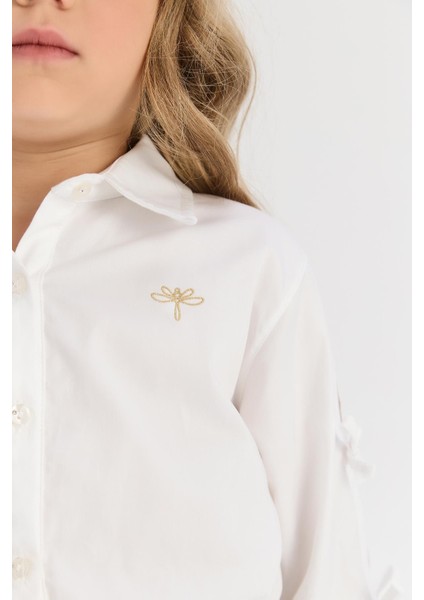 Bg Store Kız Çocuk Ekru Gömlek modelleri