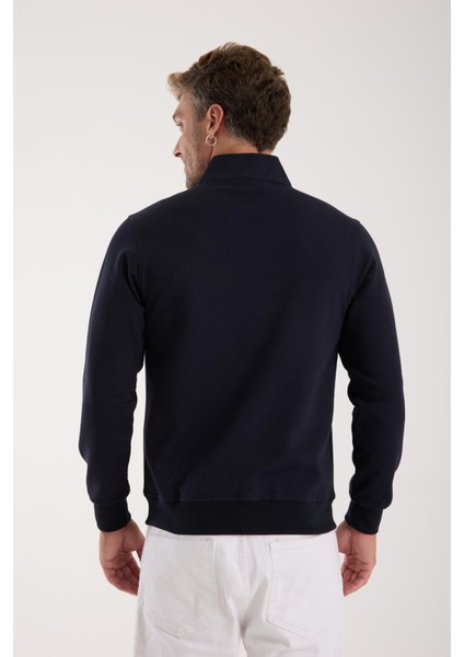 Fermuar Yaka Regular Fit Lacivert fiyatları
