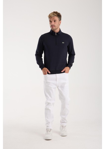 Fermuar Yaka Regular Fit Lacivert modelleri