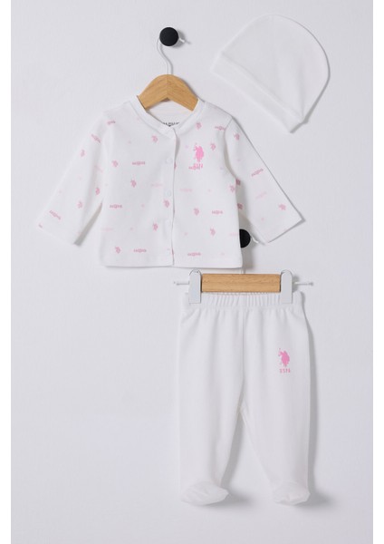 U.s. Polo Assn. Kız Bebek Beyaz Bebek Takım