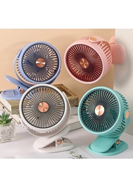 Mandallı Şarjlı Fan 3 Kademeli Taşınabilir Vantilatör Serinletici Mini Klima 360 Derece Dönen Fan fiyatları