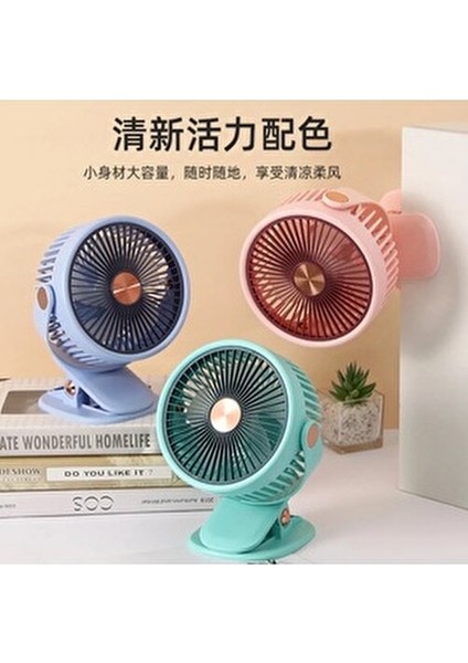 Mandallı Şarjlı Fan 3 Kademeli Taşınabilir Vantilatör Serinletici Mini Klima 360 Derece Dönen Fan modelleri