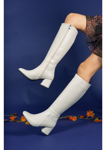 Kadın Çizme – Ekstra Mat Taba Renk, Fermuarlı, Ortopedik Tabanlı ve Yumuşak Dokulu Rahat Model