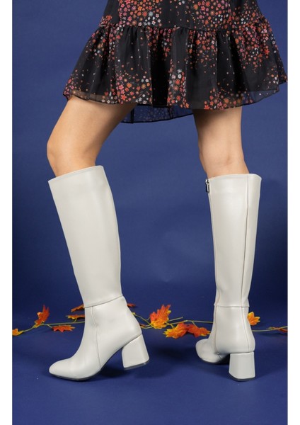 Kadın Çizme – Ekstra Mat Taba Renk, Fermuarlı, Ortopedik Tabanlı ve Yumuşak Dokulu Rahat Model