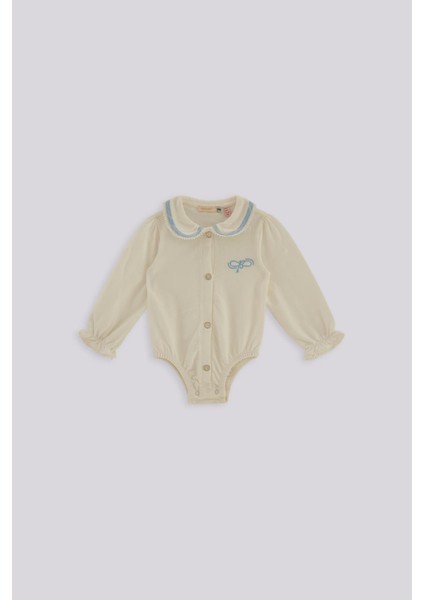 Bg Store Kız Bebek Beyaz Gömlek