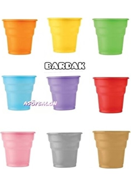Sarı Bardak Plastik 25 Kişilik Plastik Badak Kullan At Tabak fiyatları