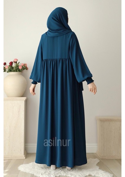 Nisa Ferace Şal Hediyeli Takım Petrol Mavisi fırsatları